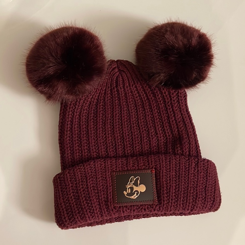 Love Your Melon Minnie Mouse Double Pom Beanie